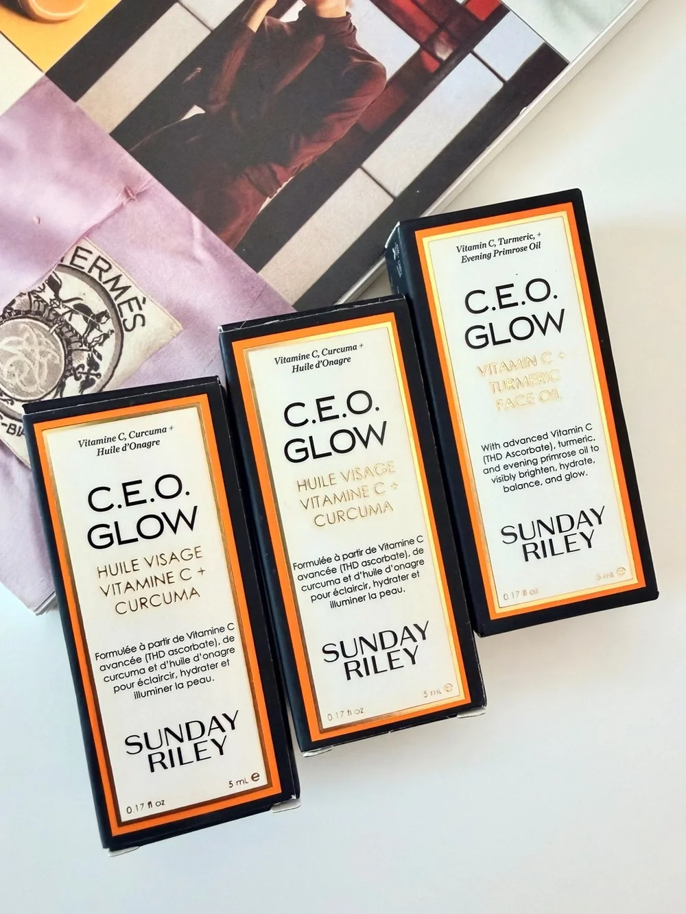Sunday Riley C.E.O. Glow Vitamin C + Turmeric Face Oil Bundle